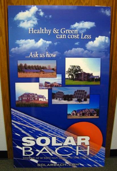 Solar Bach Indoor Signs in Appleton, Fond du Lac, Oshkosh, WI, Green Bay, Neenah, and Nearby Cities